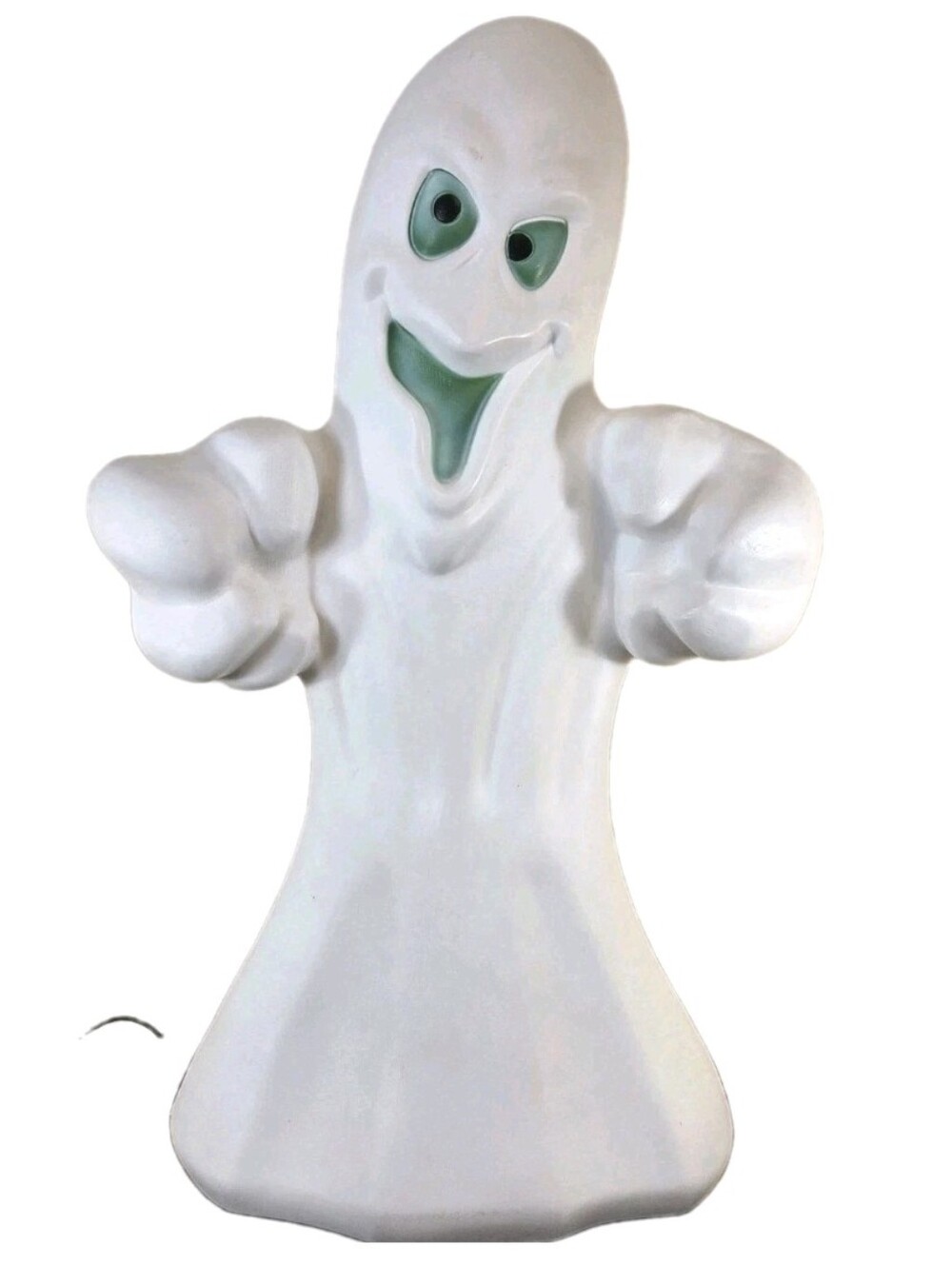 Vintage Empire 36" Halloween Ghost Blow Mold Green Eyes Yard Decor No Light